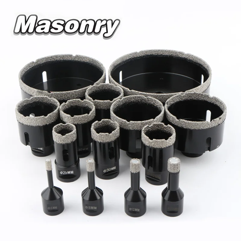 

Паяные сухие сверла с резьбой M14, Вакуумные Паяные алмазные сверла для сухого сверления, пила для отверстий, инструменты для открывания отверстий из керамической плитки, гранита, мрамора