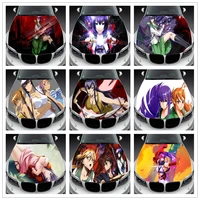 highschool of the dead busujima saeko car hood decal sticker graphic wrap decal truck decaltruck graphicanime bonnet decal