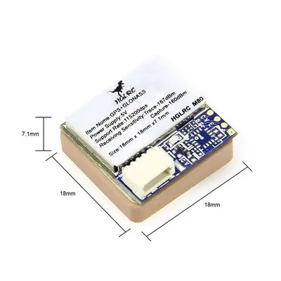 Компас HGLRC M80 PRO M80PRO GPS ГЛОНАСС GALILEO QZSS SBAS BDS QMC5883 мощность 5 В 25 мм x 8 3 для беспилотных