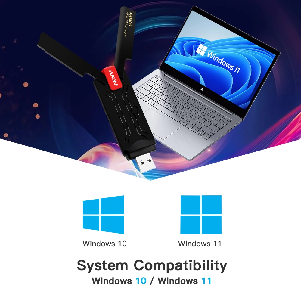 Адаптер Fenvi Wi-Fi 6 USB 3.0 AX1800 Двухдиапазонная Беспроводная Сетевая Карта 2