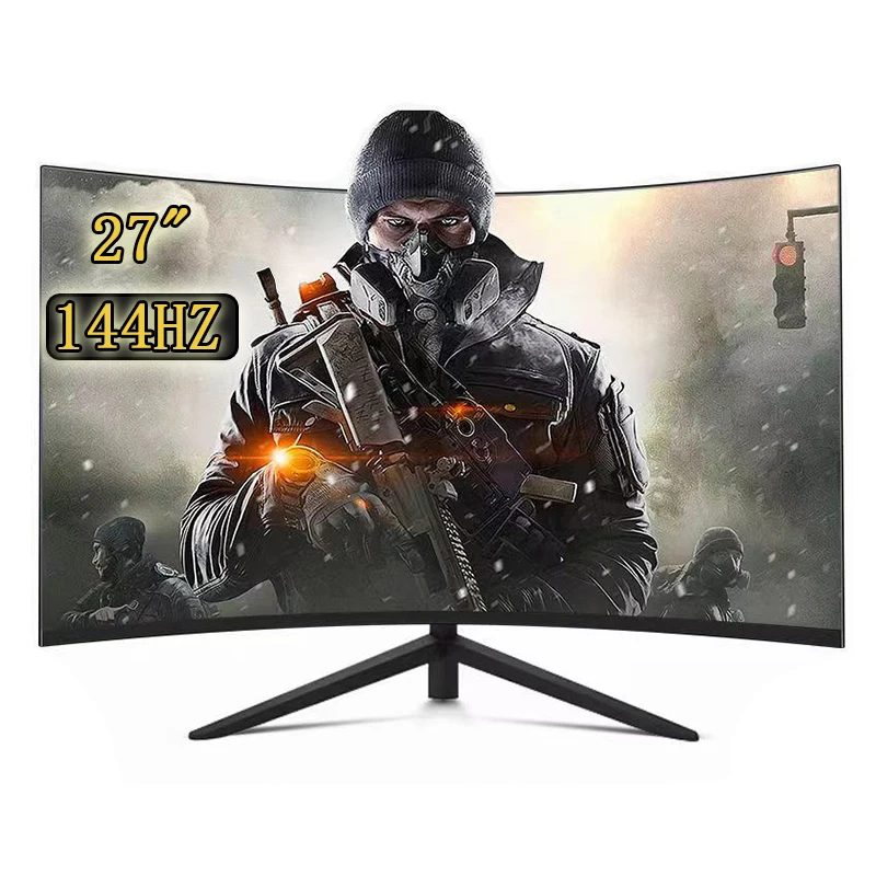 

IPS 144hz Monitor Gamer 27 Inch Curved LCD Screen Monitor PC HDMI Compatible Monitor for Computer Displays for Desktop 1920*1080
