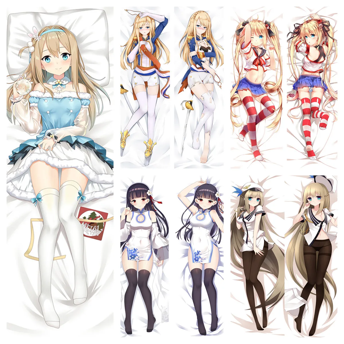 

Dakimakura Pillowcase Anime Warship Girls Lexington Bismarck HMS Hood Bedding DIY Custom Cushion Hugging Body Pillow Cover Case