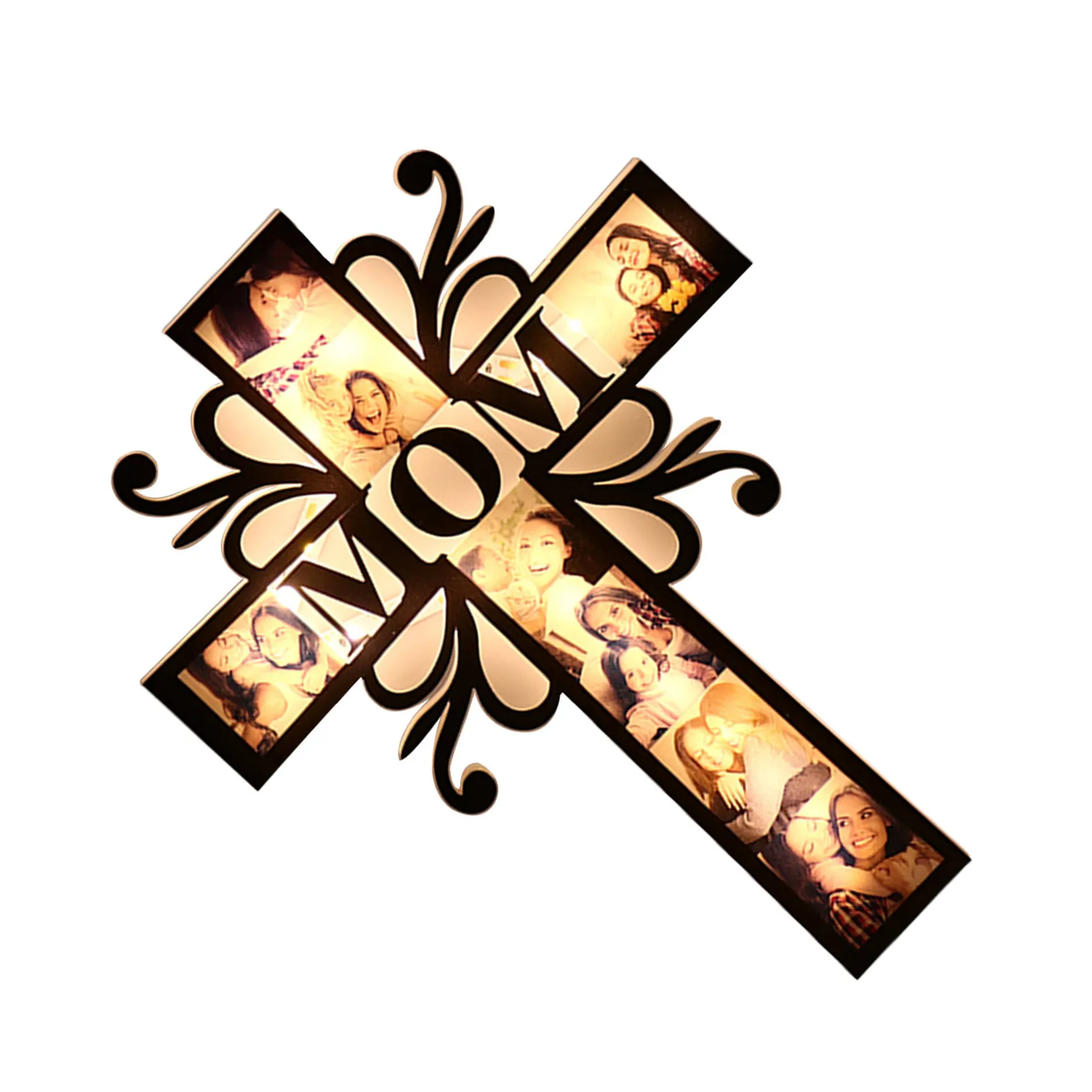 

Крестовой ночник, лампа с питанием от USB, украшение для спальни, подарки для фотографий, Рождество, Новый год