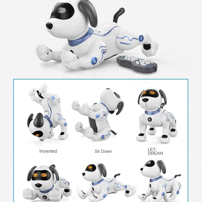 4-6 Years Old Bionic Intelligent Robot Dog Programming Stunt Handstand Music Dance Children's Remote Control Electric Toy Dog enlarge