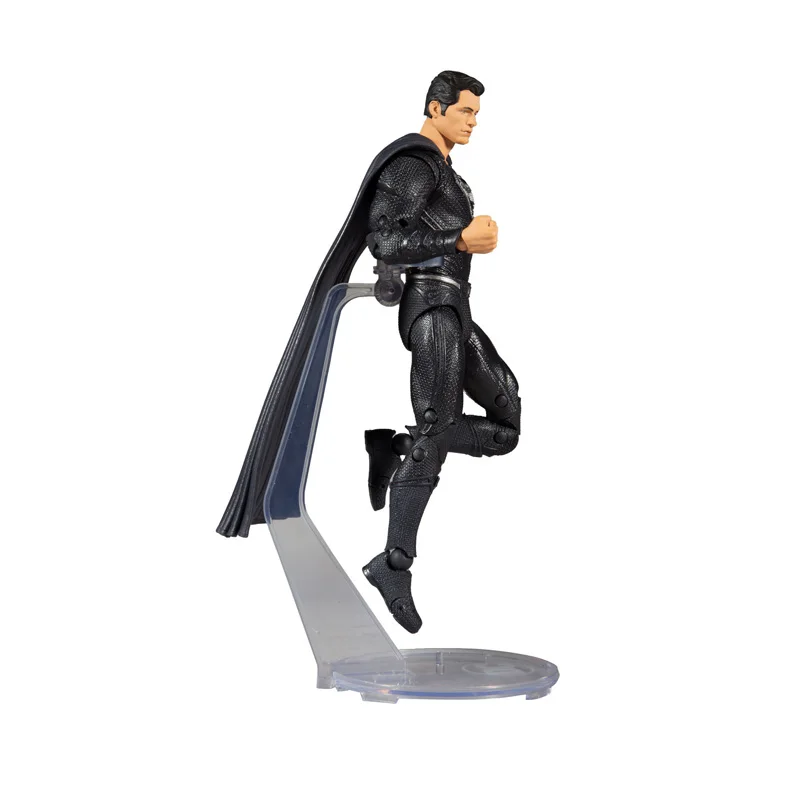 Оригинальные куклы Bandai из комиксов Лига Справедливости черный Супермен Аниме