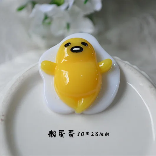 10 Pieces Flat Back Resin Cabochon Kawaii Miniature Fake Egg DIY Flatback Decorative Craft Scrapbooking Accessories | Дом и сад