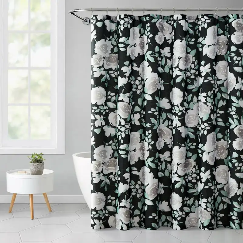 

Bold Floral 72 Cortina baño Shower curtain waterproof Cortinas de baño tela impermeable Cortina de ducha de baño Dog shower c