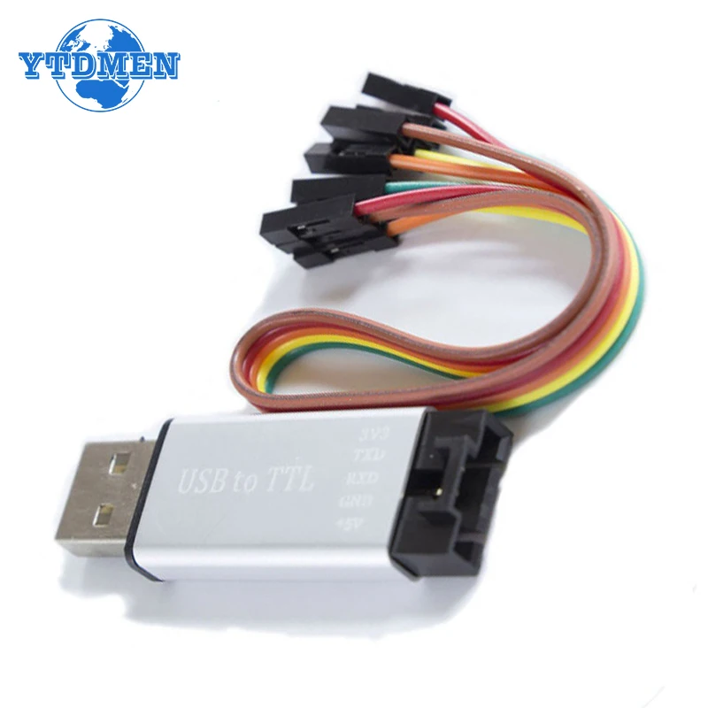 Модуль CP2102 USB 2,0 в TTL UART, 5-контактный последовательный преобразователь STC, сменный модуль FT232 5 В/3,3 В для arduino CP2102 2,0, алюминиевый корпус