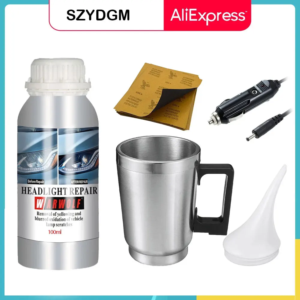 Headlight Chemical Polishing Kit Headlights Liquid Polymer Repair Fluid Polishing The Headlights Car Headlight Restoration Kiti