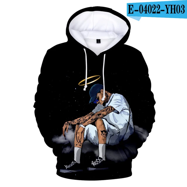 

Rapper Chris Brown Hoodies 3D Print Sweatshirt Personality Popular Men Women Casual Autumn Winter Heart Break Design Hoodies