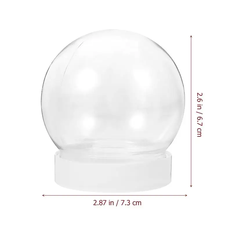 10 шт. рождественский прозрачный снежный шар сделай сам с завинчивающейся крышкой