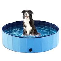 foldable dog swimming pool portable pet bathing tub kids indoor outdoor folding wash bathtub for small medium large dogs