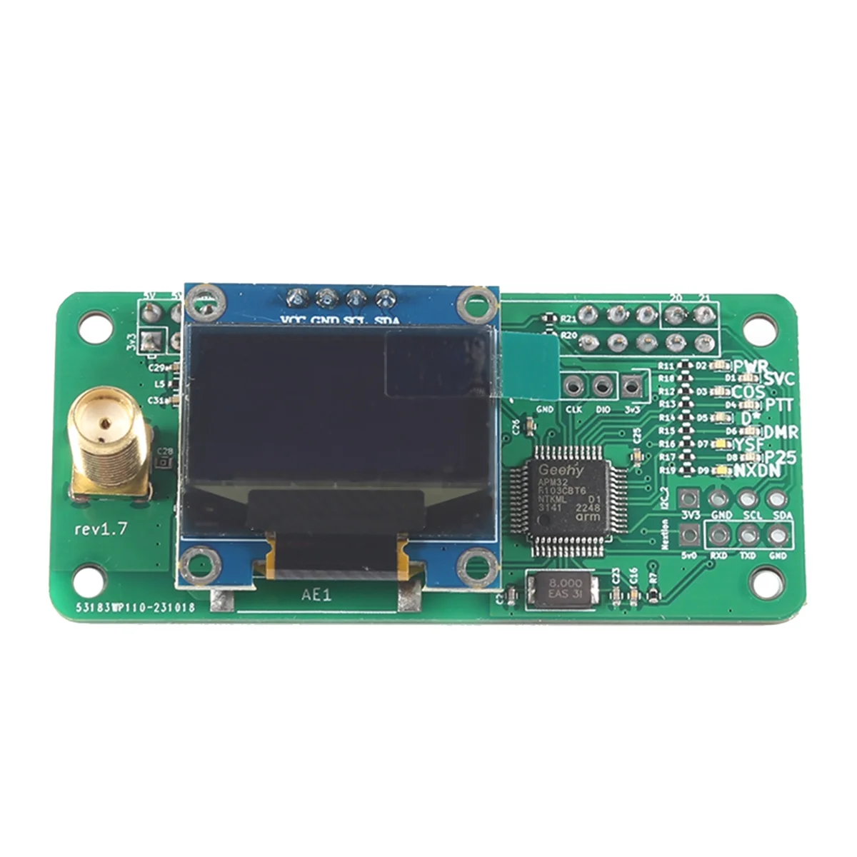 Для Raspberry Extension MMDVM Hotspot JumboSpot RPI HAT Многофункциональный удобный практичный