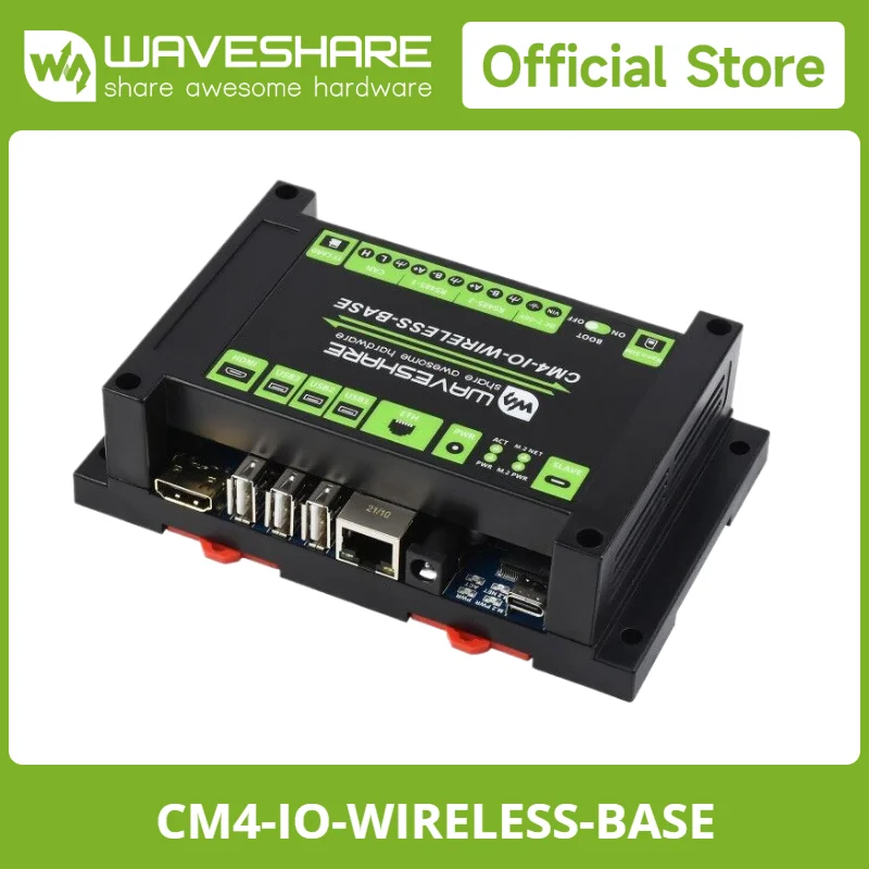 Фото Модуль беспроводного расширения Waveshare Industrial IoT, поддержка 4G/5G/LoRa, несколько интерфейсов, для вычислительного модуля Raspberry Pi 4 №2