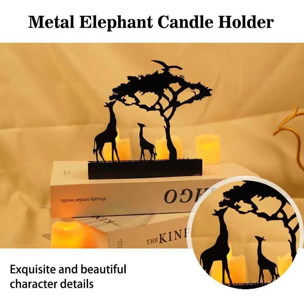 Metal Candle Holder Iron Candlestick Holder Home Creative Ornaments Holder Candle Decor Candle X8n0
