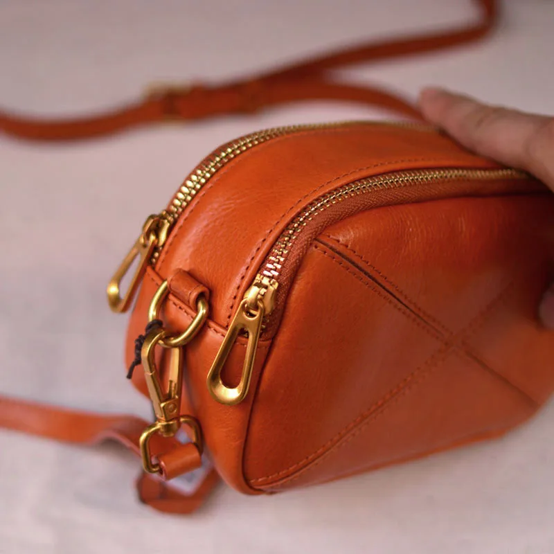 AETOO первый слой воловьей кожи дизайн литературная кожаная сумка в стиле ретро