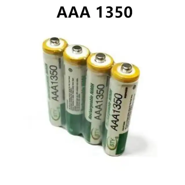 2022 Новая батарея AAA1350 1800 мАч 3A перезаряжаемая Ni-MH 1 2 в AAA для часов мышей