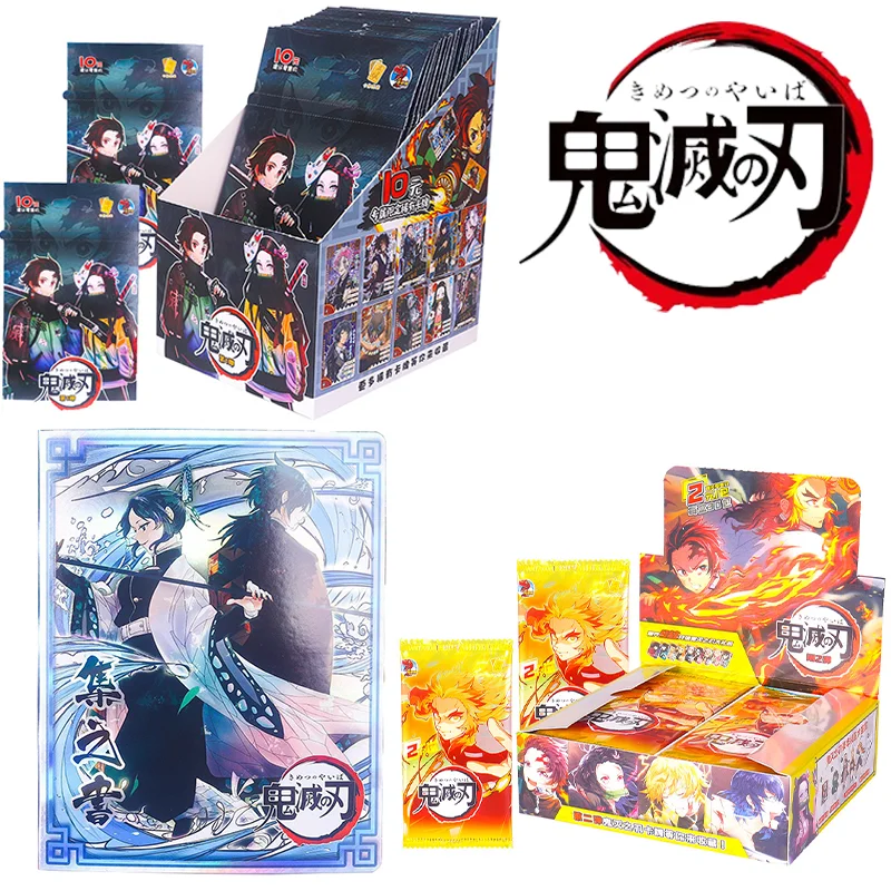 

Bandai 6 Style Hot Anime Demon Slayer Hobby Hero Coleccionables Collection Cards Collect Books Children Kids Toys Holiday Gifts