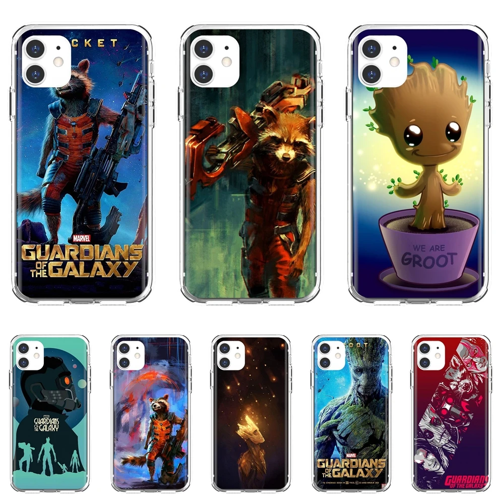 Чехол из ТПУ Для Xiaomi Mi Note 10 11 t lite A2 A3 Max Mix 2S 3 poco X3 nfc F2 F3 Pro M3 стражи Галактики Marvel Comics