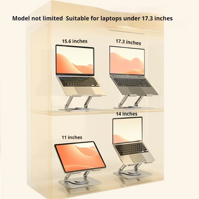 360 ° Вращающаяся Металлическая Подставка Для Ноутбука Из Углеродистой Стали