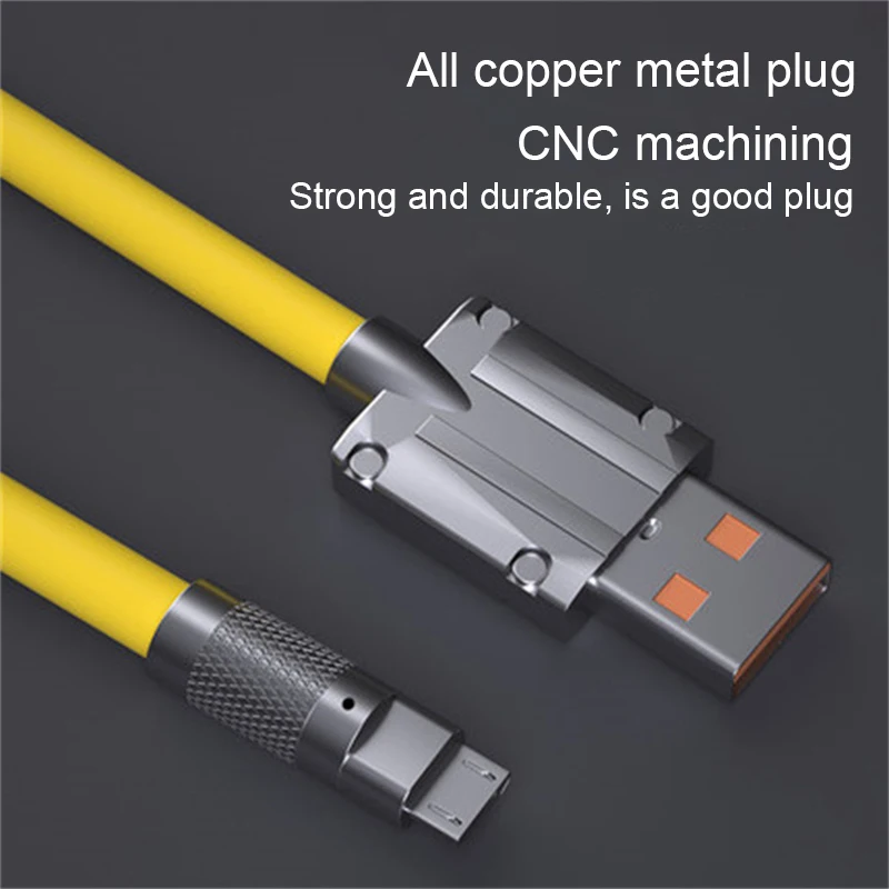 

Кабель USB Type-C из жидкого силикона, 2023/120 Вт, 6 А