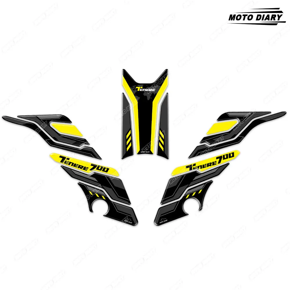 

Мотоциклетная задняя панель с 3D боковым резервуаром, водонепроницаемая Задняя панель для Tenere 700 TENERE700 2019-2023 2024