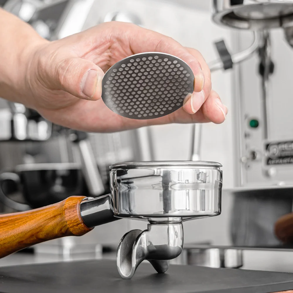 Экран FHEAL 51/53/58 мм для кофейной шайбы, из нержавеющей стали, двухслойный тонкий фильтр, экран для портативной корзины