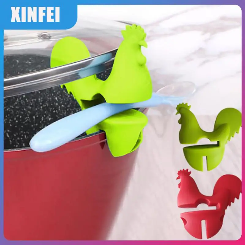 

1 Piece Silicone Cute Design Spill-proof Pot Lid Rack Creative Overflow Stoppers Pot Cover Lifter For Kitchen Supplies Tools
