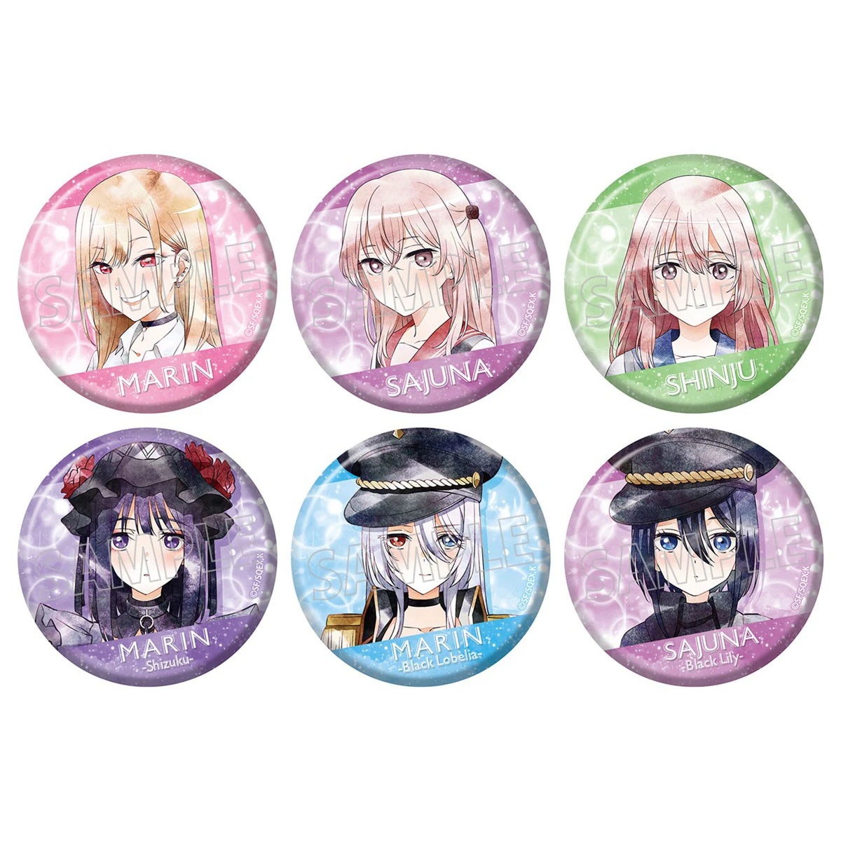 

My Dress-Up Darling Anime Kitagawa Marin 50mm Metal Badge Brooch Pins
