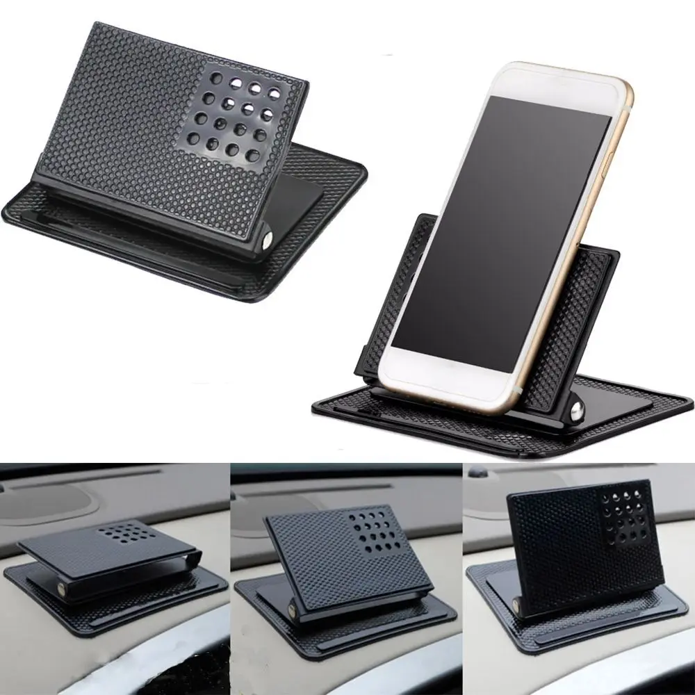 

High Quality Automobile Ornament Adjustable Angle Sticky Dashboard Pad Silicone Stand Non-Slip Mat Car Holder Phone Mount