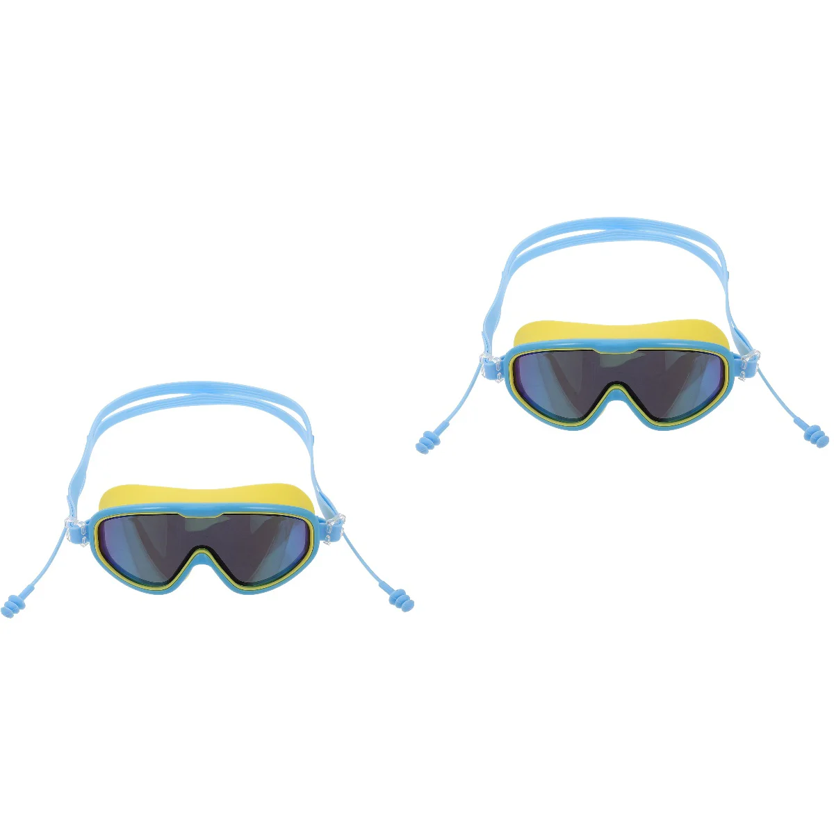 

2 Count Kid Goggles Children's Swimming Kids Glasses Lightweight Big Frame Adjustable Toddlers Children’s