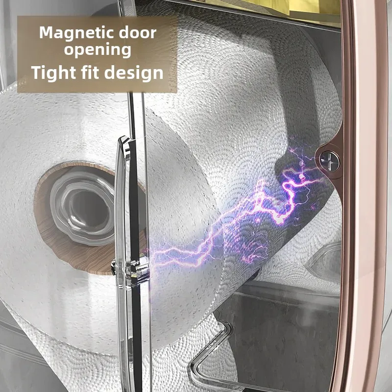 Роскошная легкая коробка для салфеток ванной комнаты магнитный