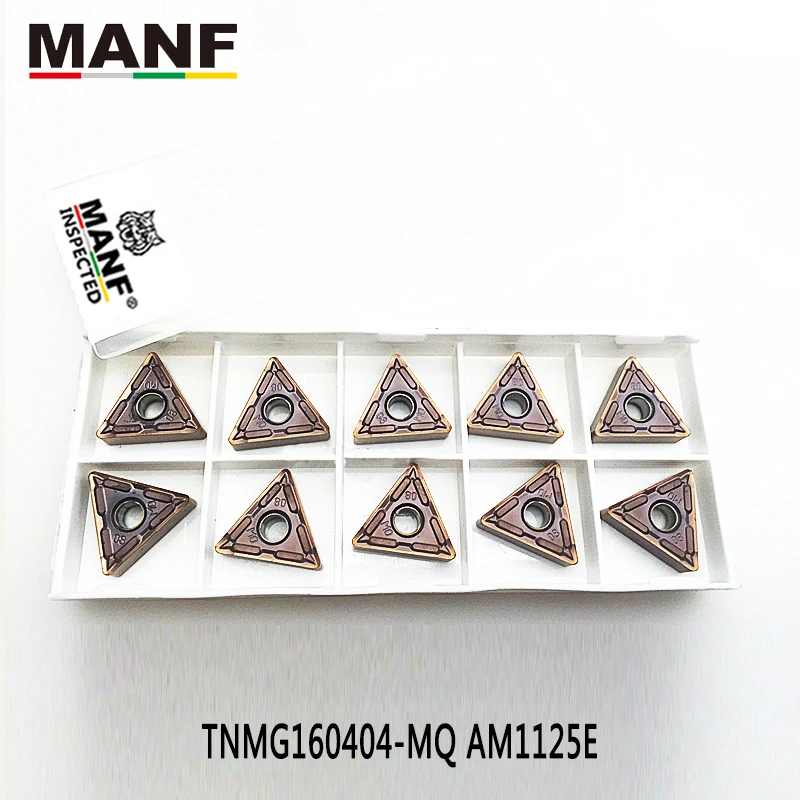 

Токарный инструмент MANF TNMG160404 TNMG160408, токарная вставка, карбидный станок с ЧПУ, лезвие из нержавеющей стали для MTJNR1616 MTXN MTFNR MTEEN Holder