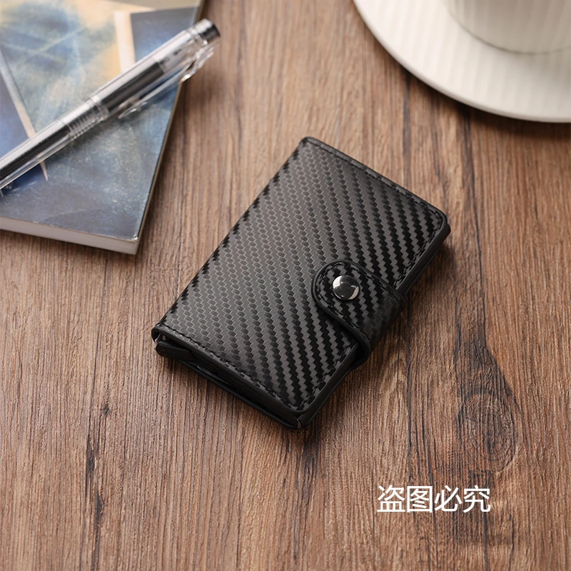 Винтажный Мужской Кошелек Из Алюминиевого Сплава С RFID-блокировкой