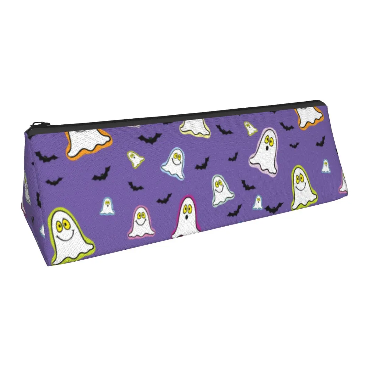 

Чехол с мультяшным призраком для Хэллоуина, простой пенал с рисунком летучей мыши, сумка для ручек на молнии для подростков в школу