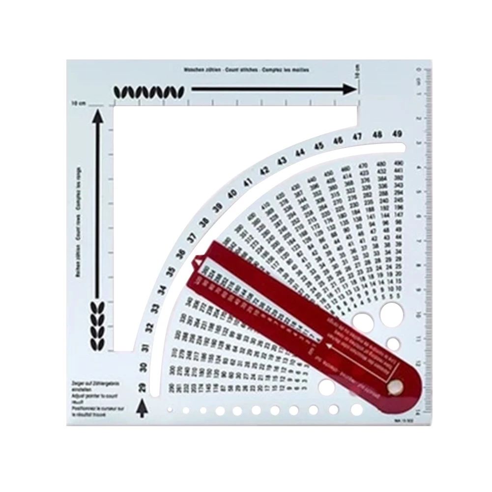 

Tool Knitting Calculator Weave Craft Sweater Ruler Double Sided Accessories Counting Frame Counter Sewing Smooth Density