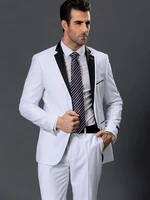 men groom suit white 2022 custom made tuxedo