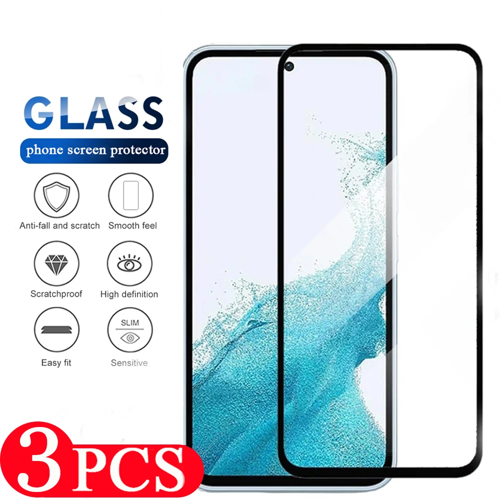 

3Pcs Tempered Glass For Samsung Galaxy A51 A52 A52S A53 A54 cover M52 M53 M54 A11 M11 A73 A72 A91 A71 M51 M62 Screen Protector