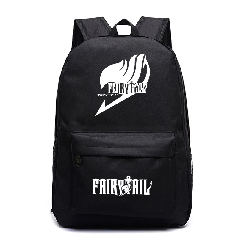 

FAIRY TAIL Backpack Boys Girls School Bag kids Cartoon Book Bags Anime Casual Travel Bags Fairy Tail Rucksack for Students