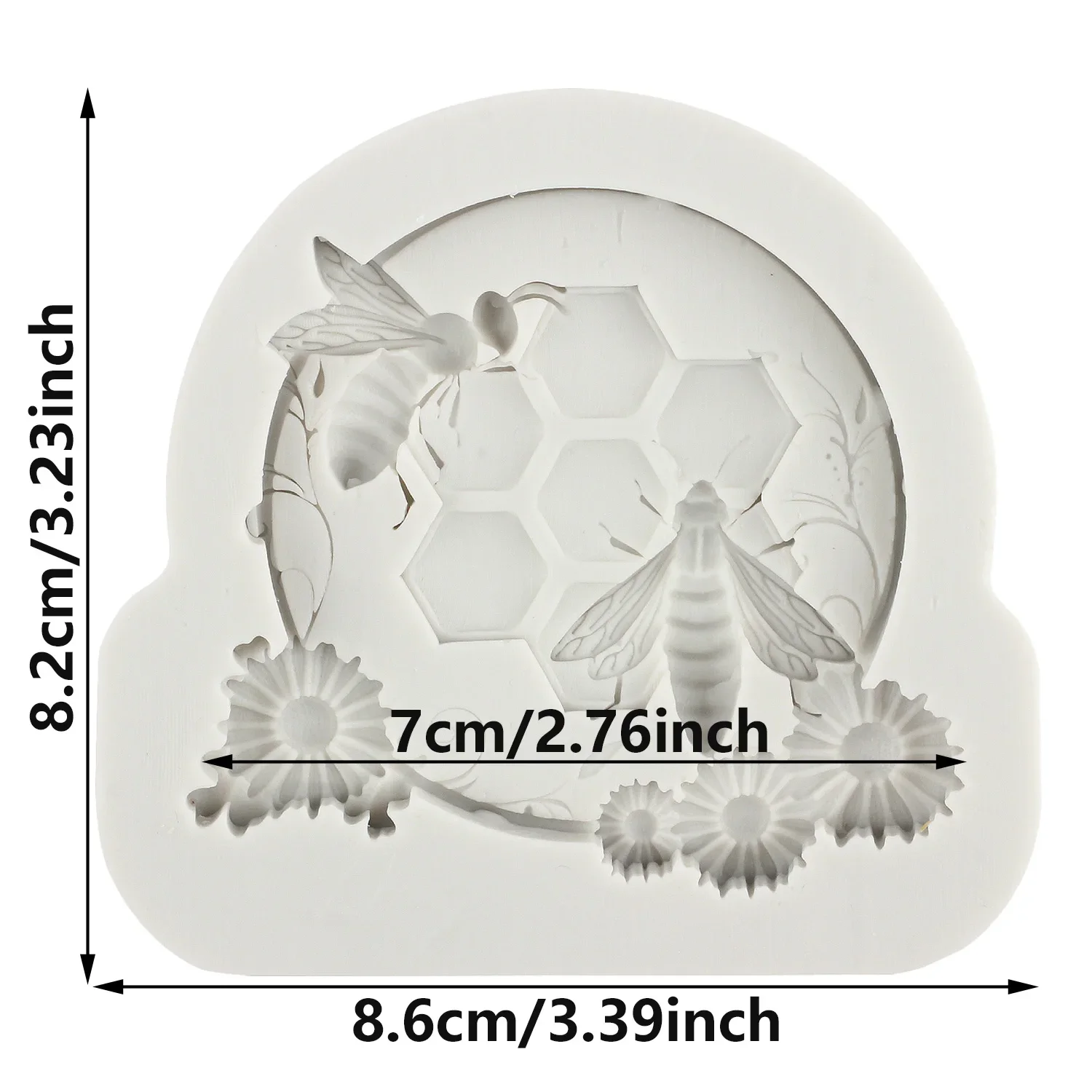 Пчела ячеистая помадка силиконовая фотография инструменты для украшения кексов