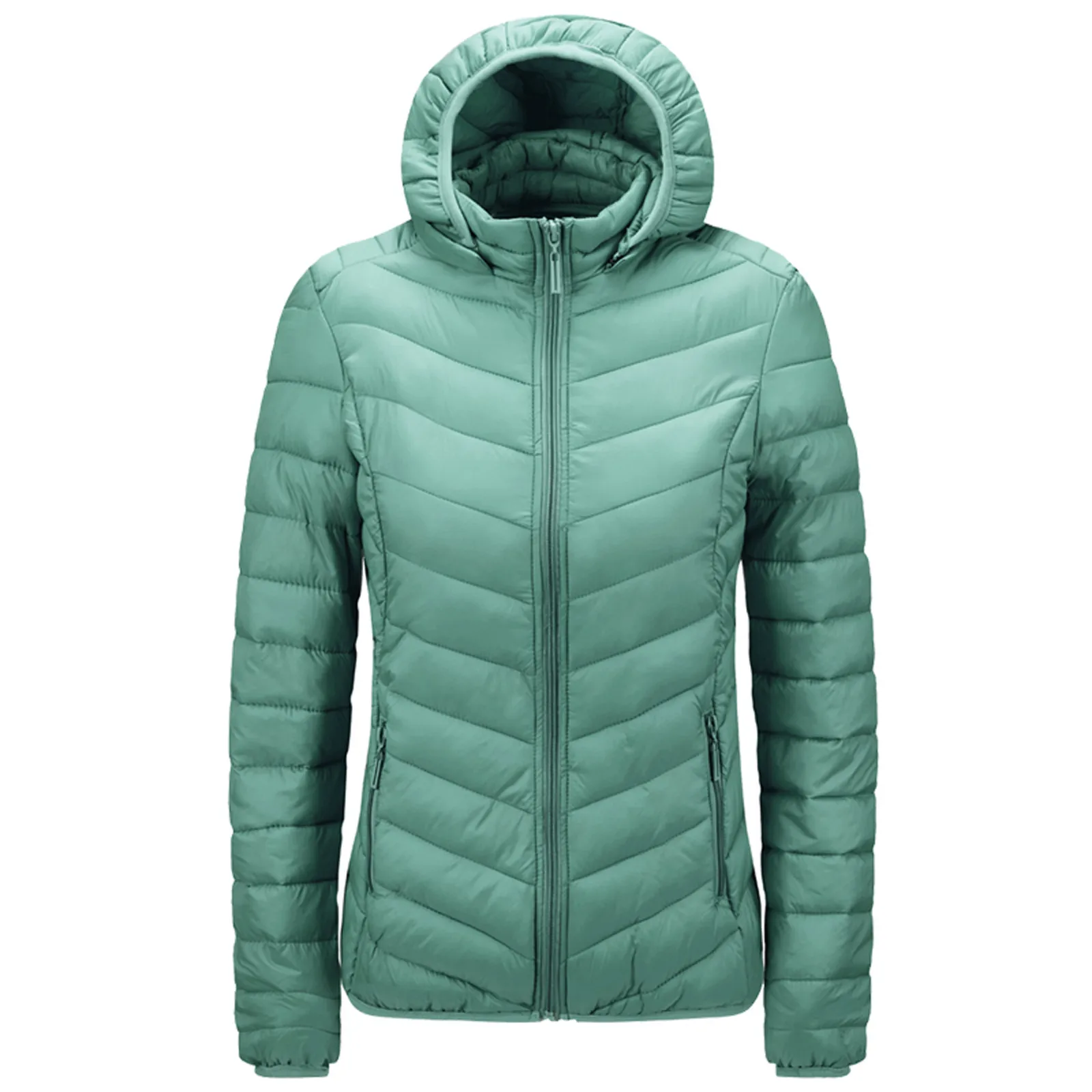 

Куртка женская без капюшона, зимняя хлопковая легкая приталенная одежда с капюшоном