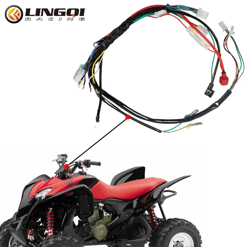 Универсальный мотоциклетный жгут проводов двигателя с полным электрическим