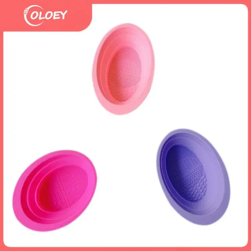 

Silicone Makeup Brush Cleaner Pad Foundation Makeup Brush Scrubber Board Pad Washing Brush Gel Cleaning Pad Brush Cleansing Tool
