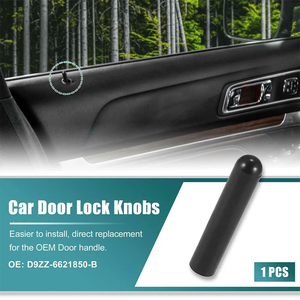 

New Car Door Lock Knob For Ford Door Lock Pull Knob Control Post Pin Black OE D9ZZ6621850B Car Accessory Direct Replacement