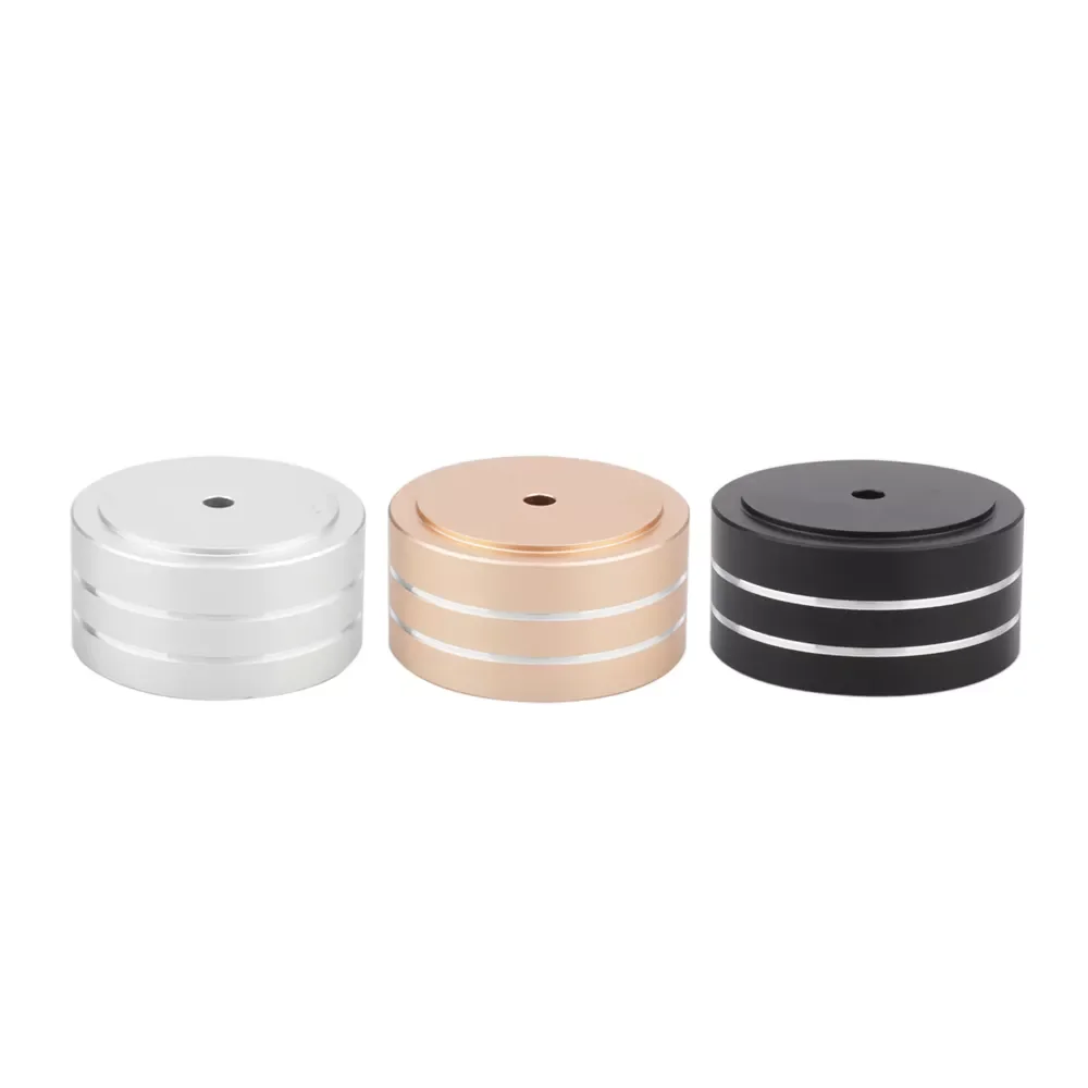 

NEW 4PCS FT4020B HiFi AMP Speaker Aluminum Isolation Feet Pad Use For Turntable DAC Stereo Audio Speakers Amplifier 40x20mm