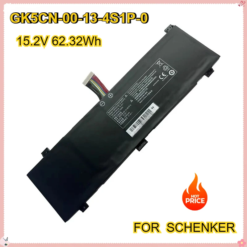 GK5CN-00-13-4S1P-0 GK5CN Аккумулятор для ноутбука SCHENKER XMG Neo 17 Core Medion Erazer X6807 X6805 Series 4Cell 62 32 Втч