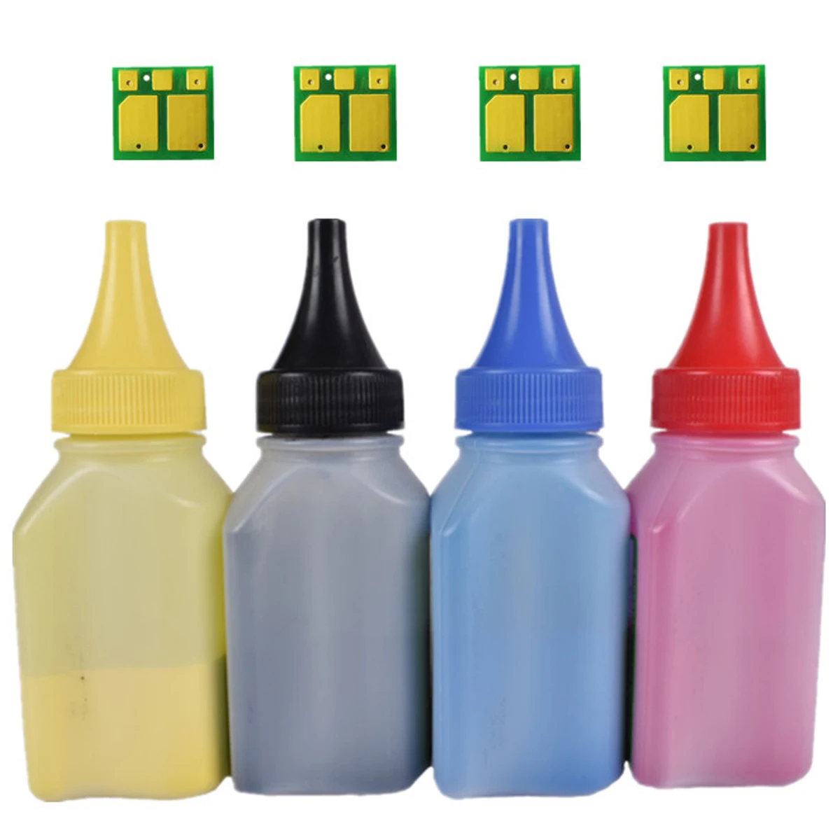 1 комплект тонера с чипом для картриджа HP CF540A 203A 202A Color LaserJet Pro M254nw 254dw MFP M280nw M281fdw 281fdn