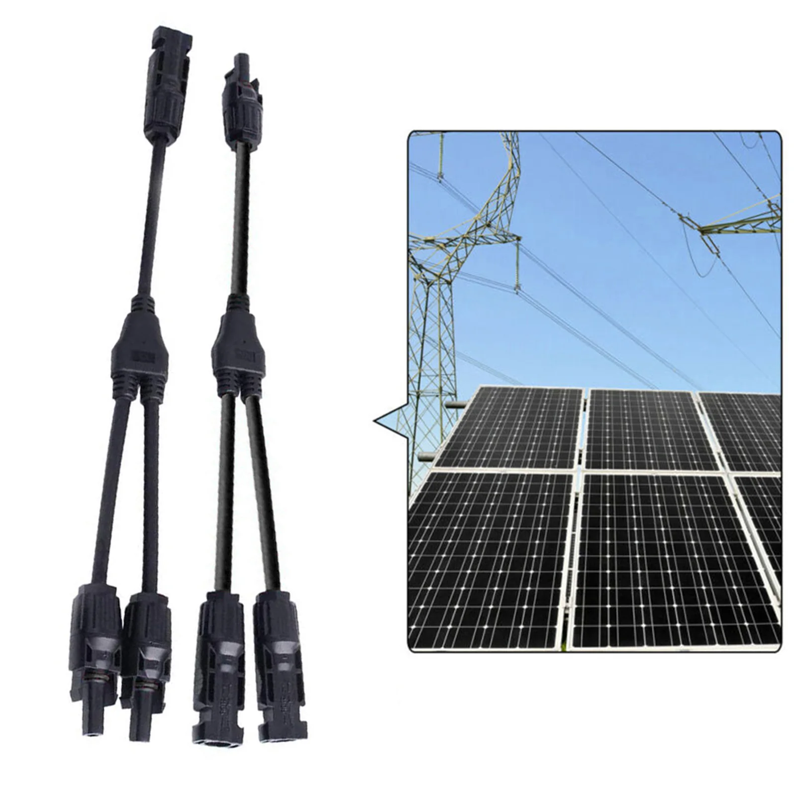 

Solar Adapter Connector Solar Panel Connector Splitter Cable Connector Panel Plug Solar Solar Adapter Connector