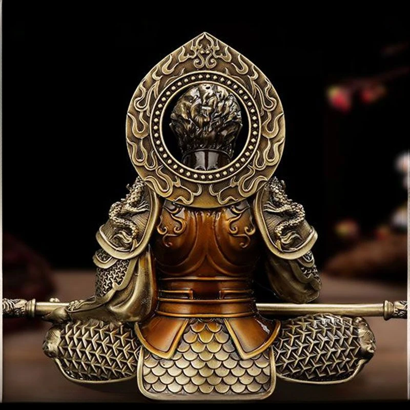 Фото Черный миф Wukong орнамент простой бытовой креативный боевой Будда латунное трехмерное украшение украшение автомобильной консоли №2