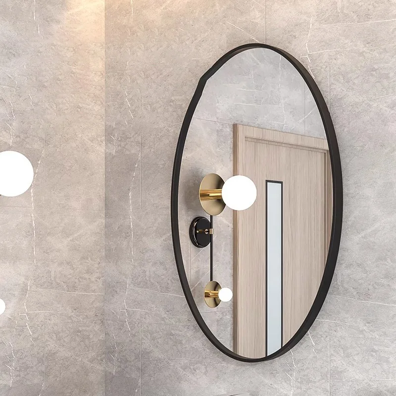 

Decorative Wall Mirrors Organic Oval Large Dressing Vanity Mirror Makeup Handicraft Ozdoby Do Pokoju Home Decorations CY50DM